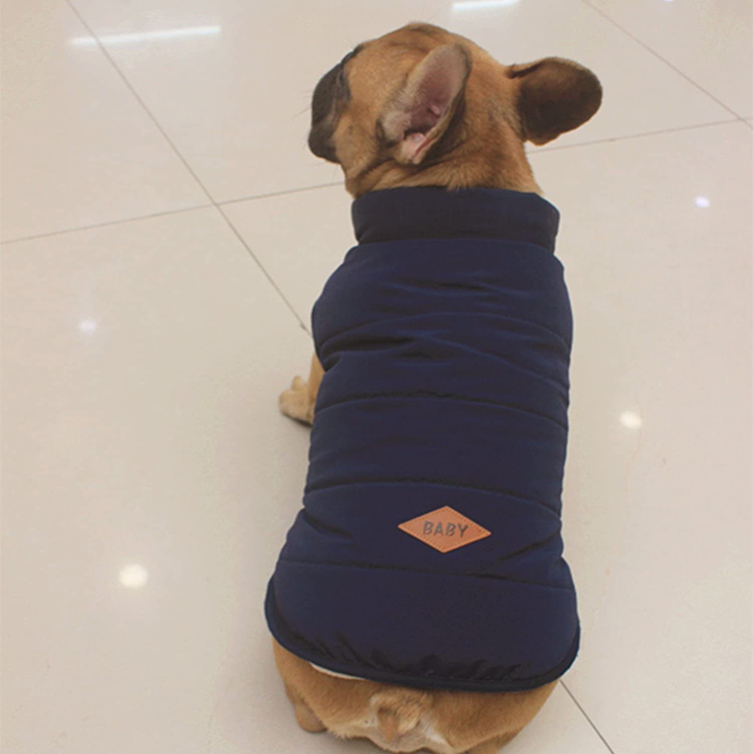  PENIVO Ropa de perro Abrigos y chaquetas abrigados de invierno, Chaleco de perro cachorro Ropa para perros pequeños medianos Perros Ropa de plumas 