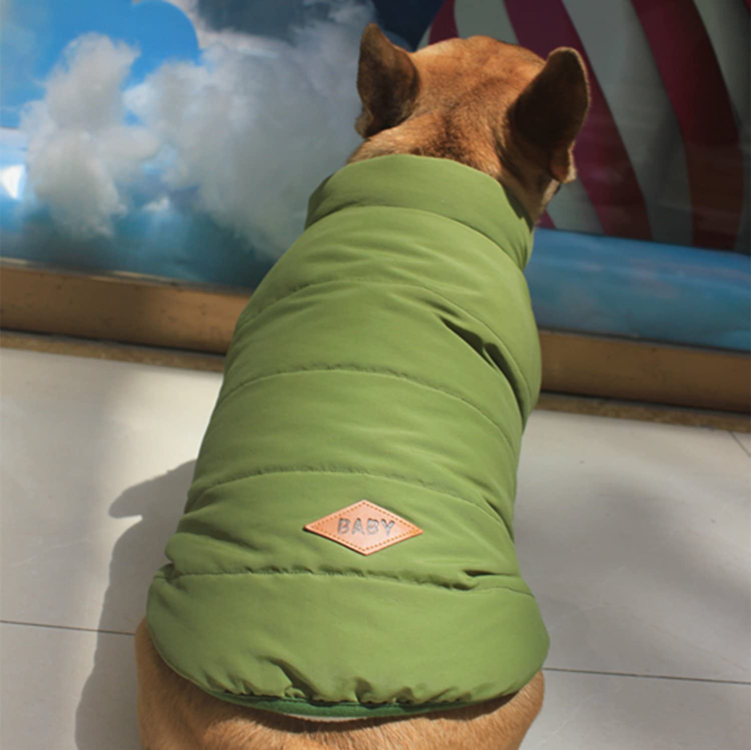  PENIVO Ropa de perro Abrigos y chaquetas abrigados de invierno, Chaleco de perro cachorro Ropa para perros pequeños medianos Perros Ropa de plumas 