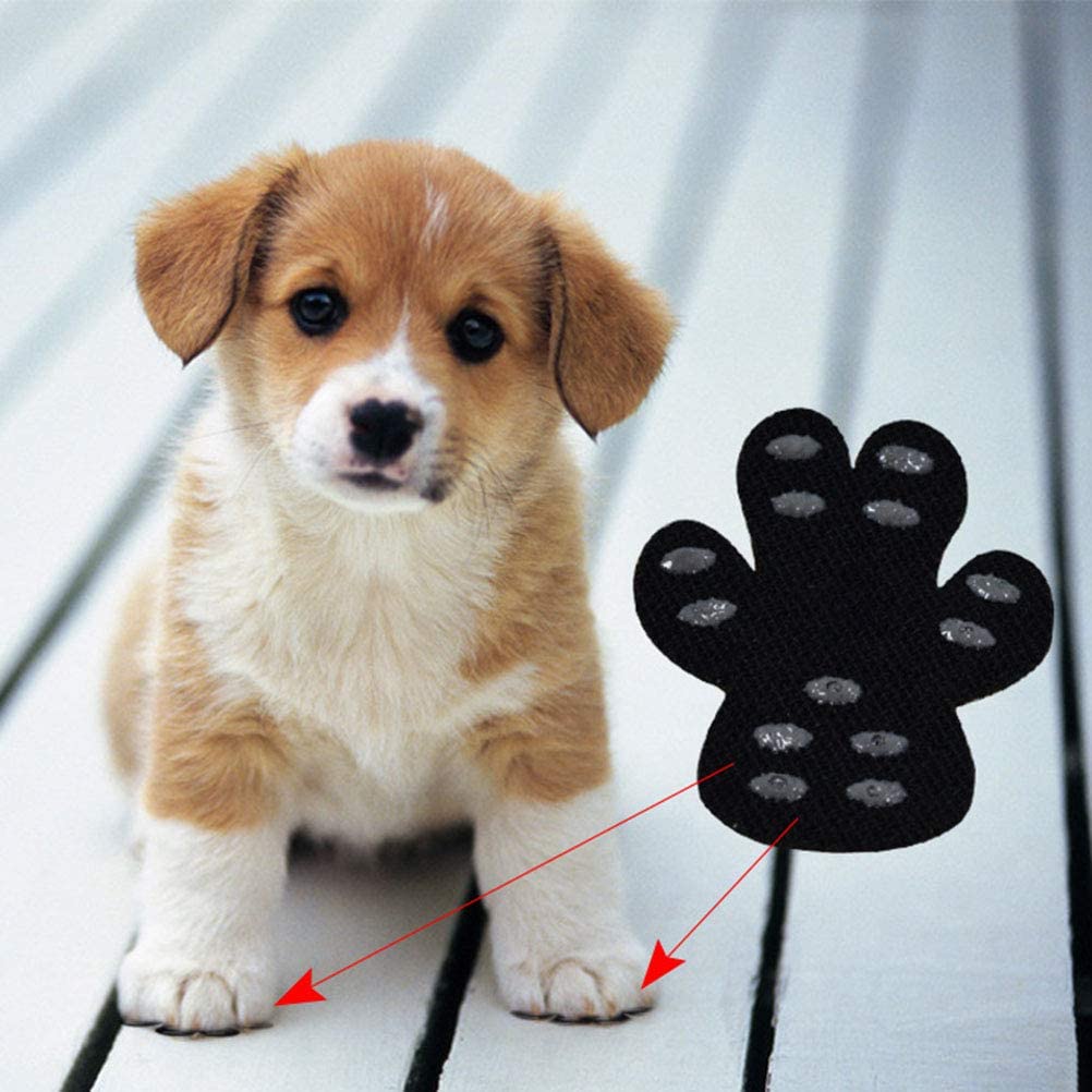  Pet Paw Protector Dog Paw Stickers Calzado Autoadhesivo Resistente para Perros Botines Calcetines Pegatinas de Repuesto para Pata de Perro con partículas Antideslizantes 