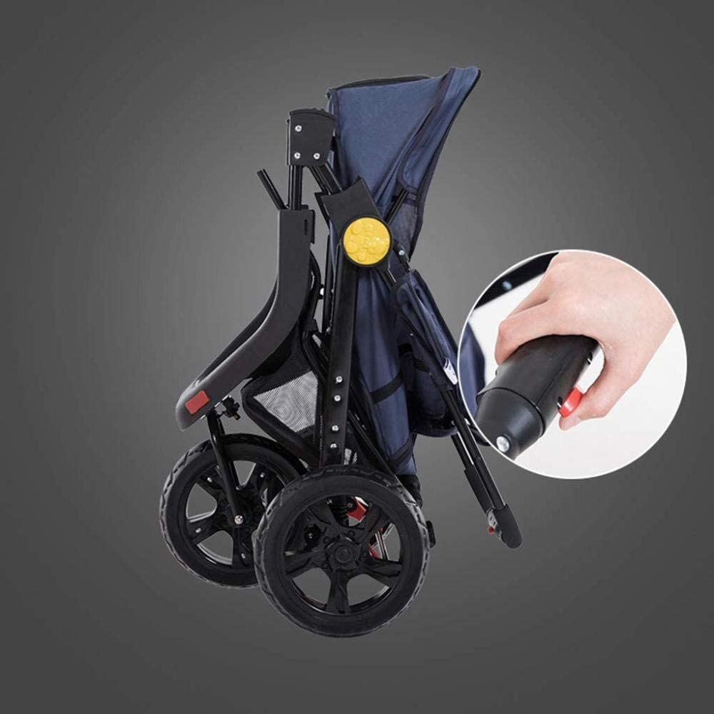  Pet Roadster - Lujoso Carrito para Perros Y Mascotas hasta 32 Kg, Ruedas Grandes, Altura Regulable, Incl. Colchón, Pequeño Y Plegable 