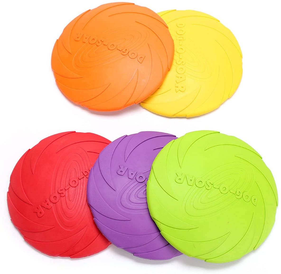  PETCUTE Frisbee Perros Volar Discos Juguete para Perros interactivos Frisbee 2 Piezas ø 18 cm 