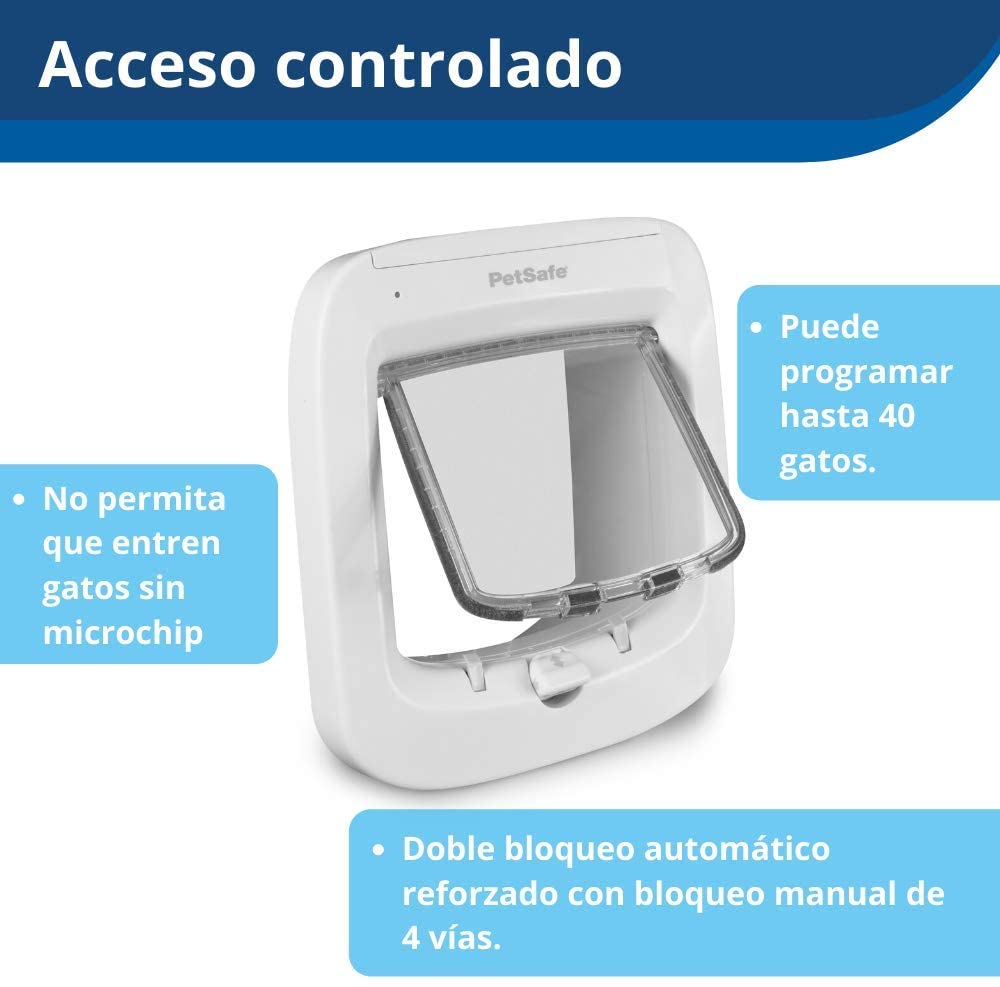  PetSafe Cat Flap Puerta para Gatos con Microchip 