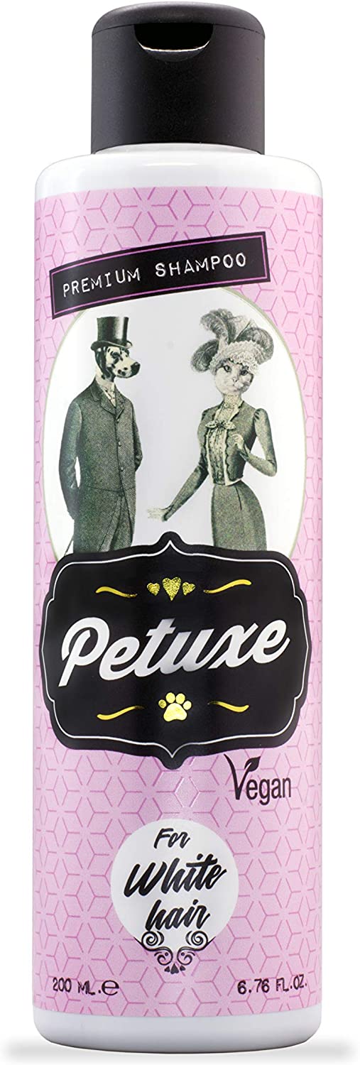  Petuxe Champú Perros y Mascotas Vegano, Pelo Blanco, 200 Milliliter 