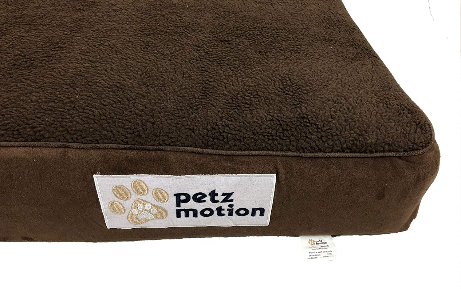  Petzmotion Colchón ortopédico de Espuma viscoelástica para Perro, Forro Impermeable, Funda Lavable, Ideal para Artritis de Mascotas, displasia de Cadera, etc. 