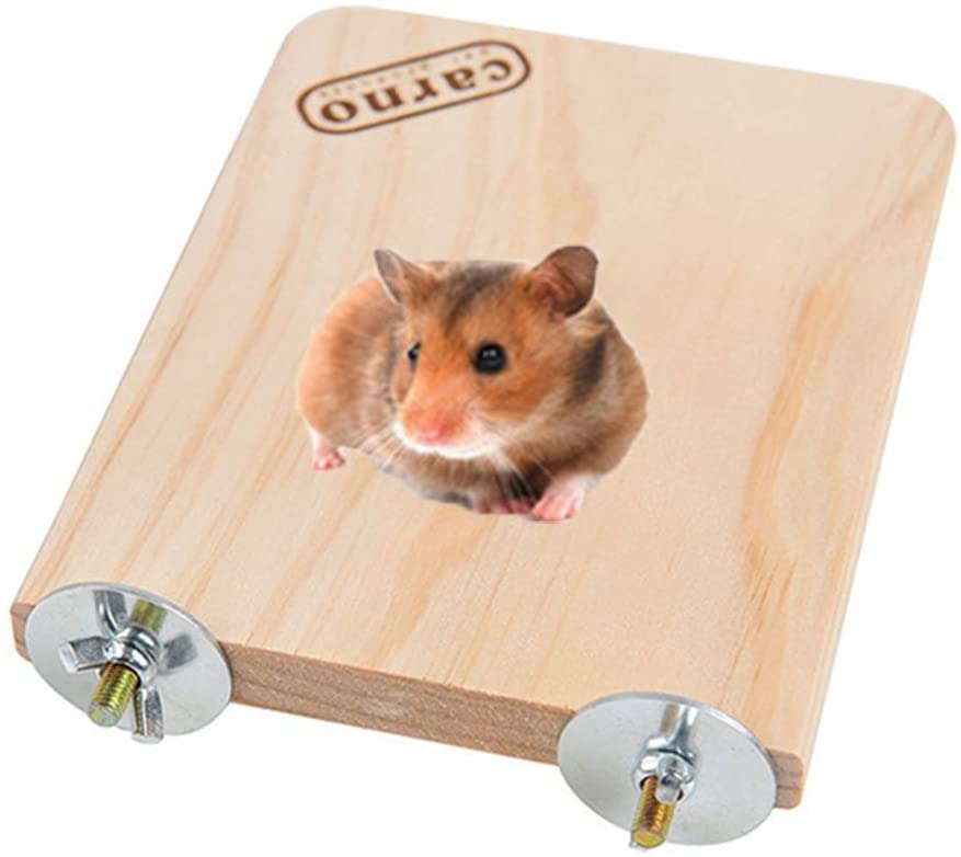  Plataforma de madera PET Dwarf hámster rata Gerbil chinchillas ardilla de Guinea Pig Pequeño Animal Deporte Ejercicio Toy Parrot Bird Parakeet Toy jaula de casa 