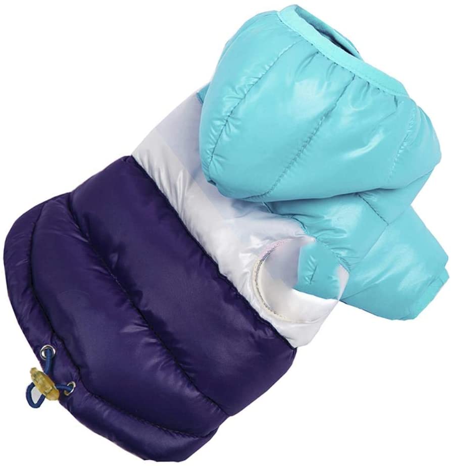  PONNMQ Ropa para Perros de Invierno para Perros pequeños Cachorro cálido para Mascotas Chaqueta de plumón para Gatos Abrigo Impermeable para Perros Chihuahua Bulldog francés Ropa para Perros, 3,16 