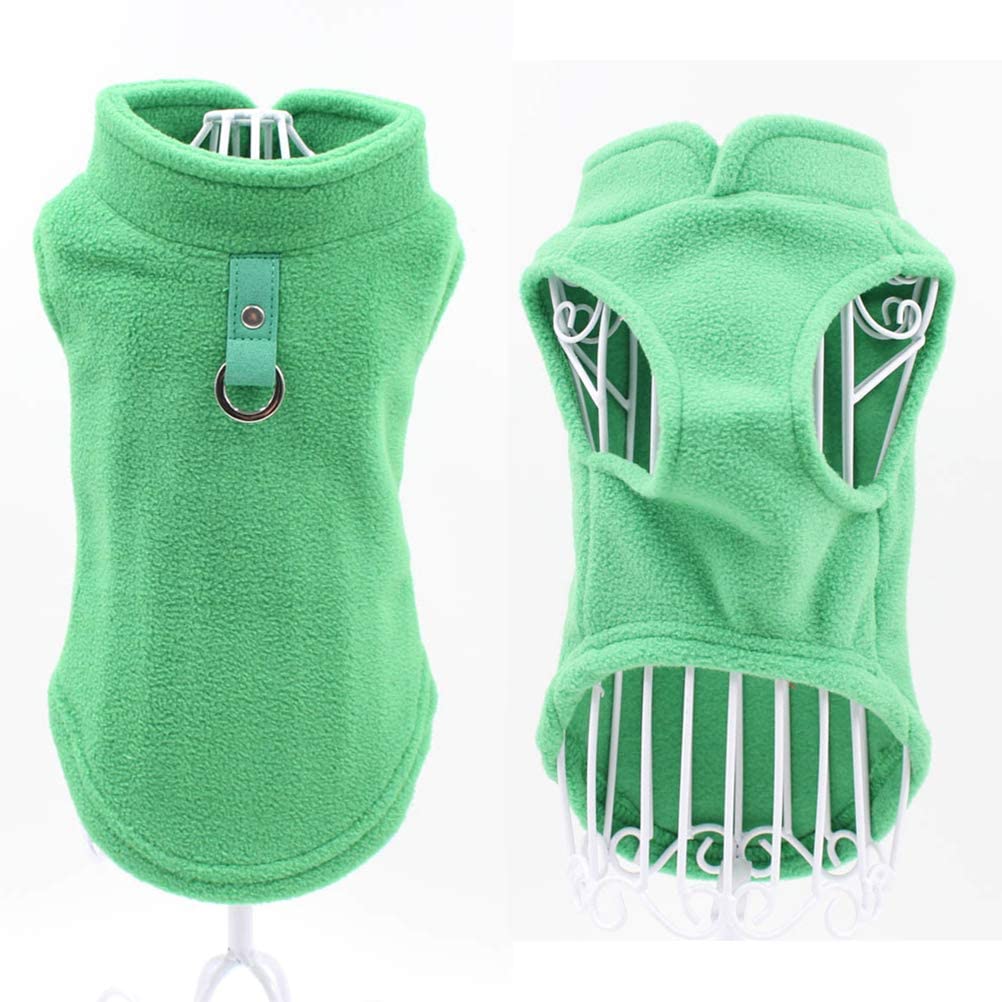  POPETPOP Espesar Ropa para Chaleco para Perros Mascotas Invierno Abrigo Acolchado cálido Chaqueta para Perros pequeños Grandes Tamaño M (Verde) 