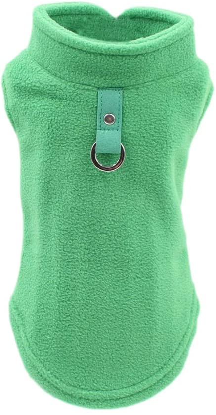  POPETPOP Espesar Ropa para Chaleco para Perros Mascotas Invierno Abrigo Acolchado cálido Chaqueta para Perros pequeños Grandes Tamaño M (Verde) 