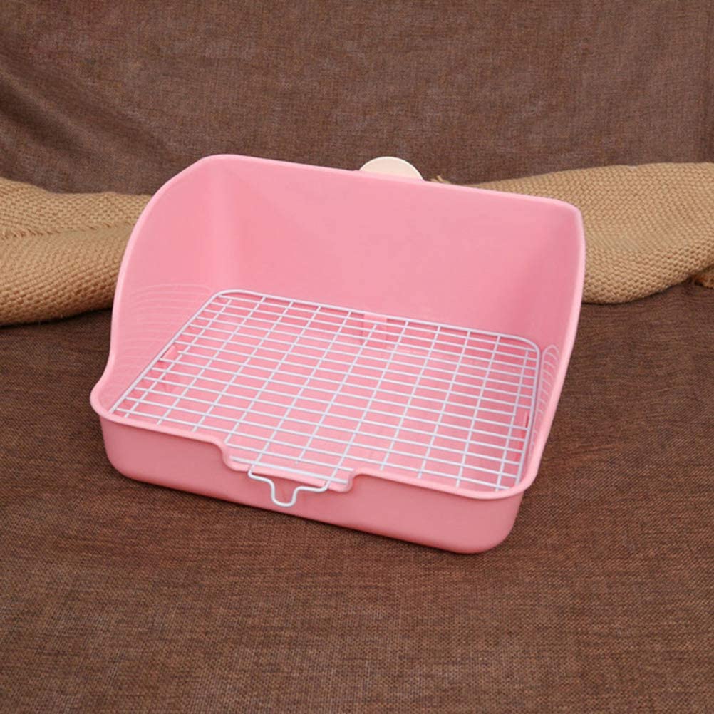  POPETPOP Pet Dog Toilet Pet Potty Trainer Puppy Training Tray Pad Piso Protección Bandejas Rosa 