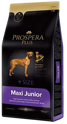  PROSPERA PLUS Pienso Perros Jóvenes Raza Grande - Maxi Junior Superpremium Pollo y arroz - 15KG 