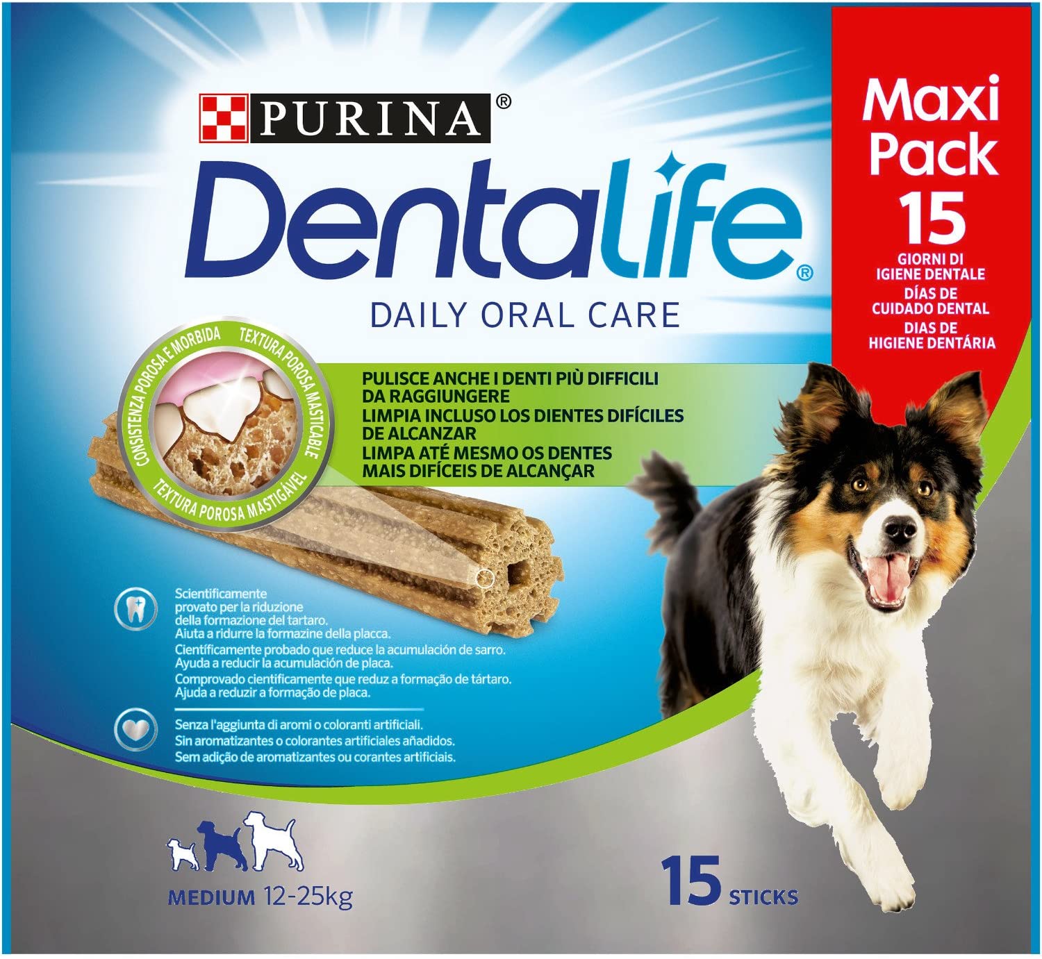  Purina Dentalife para Perros Medianos, Loyalty Pack - 345 gr 