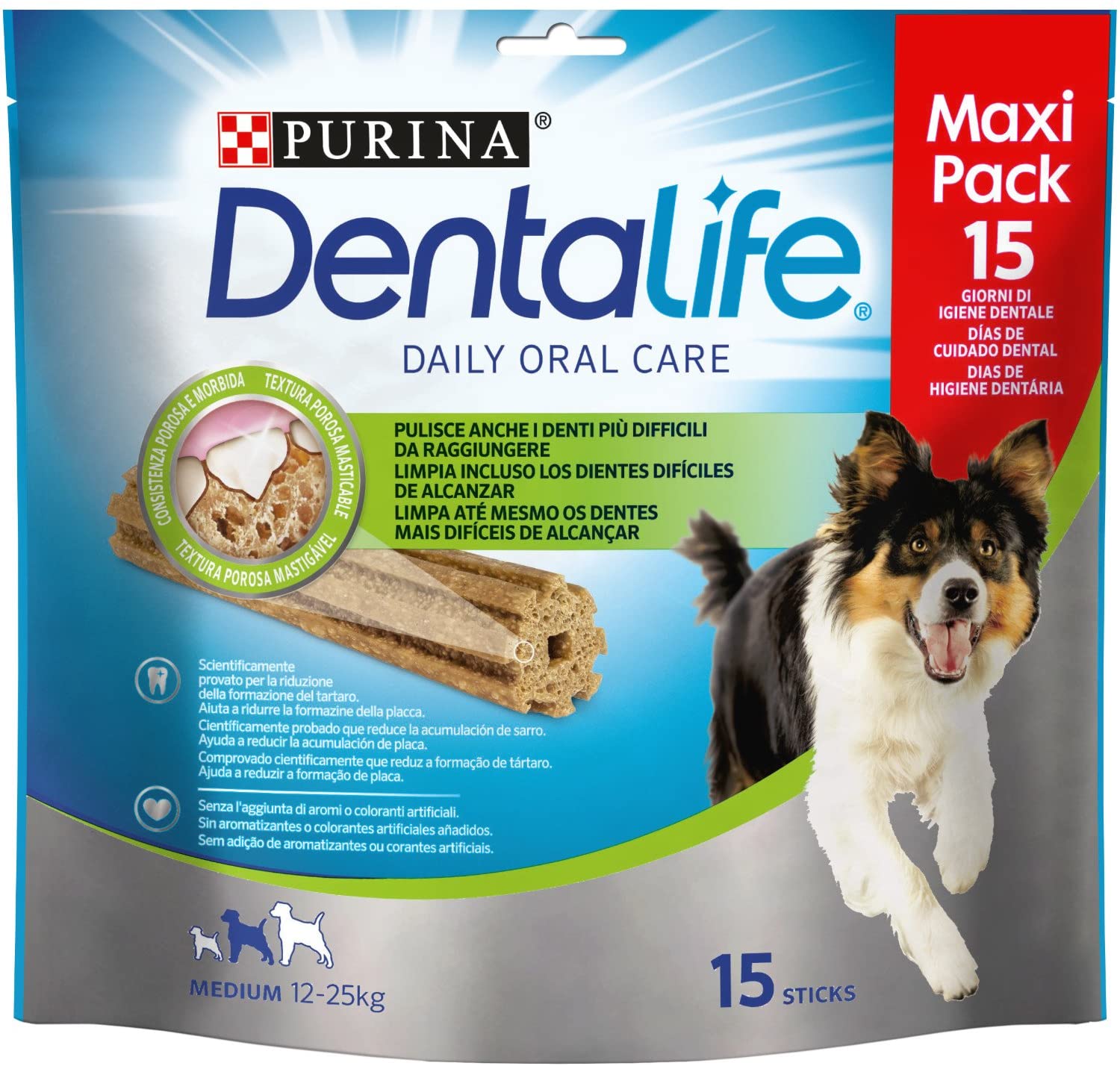  Purina Dentalife para Perros Medianos, Loyalty Pack - 345 gr 