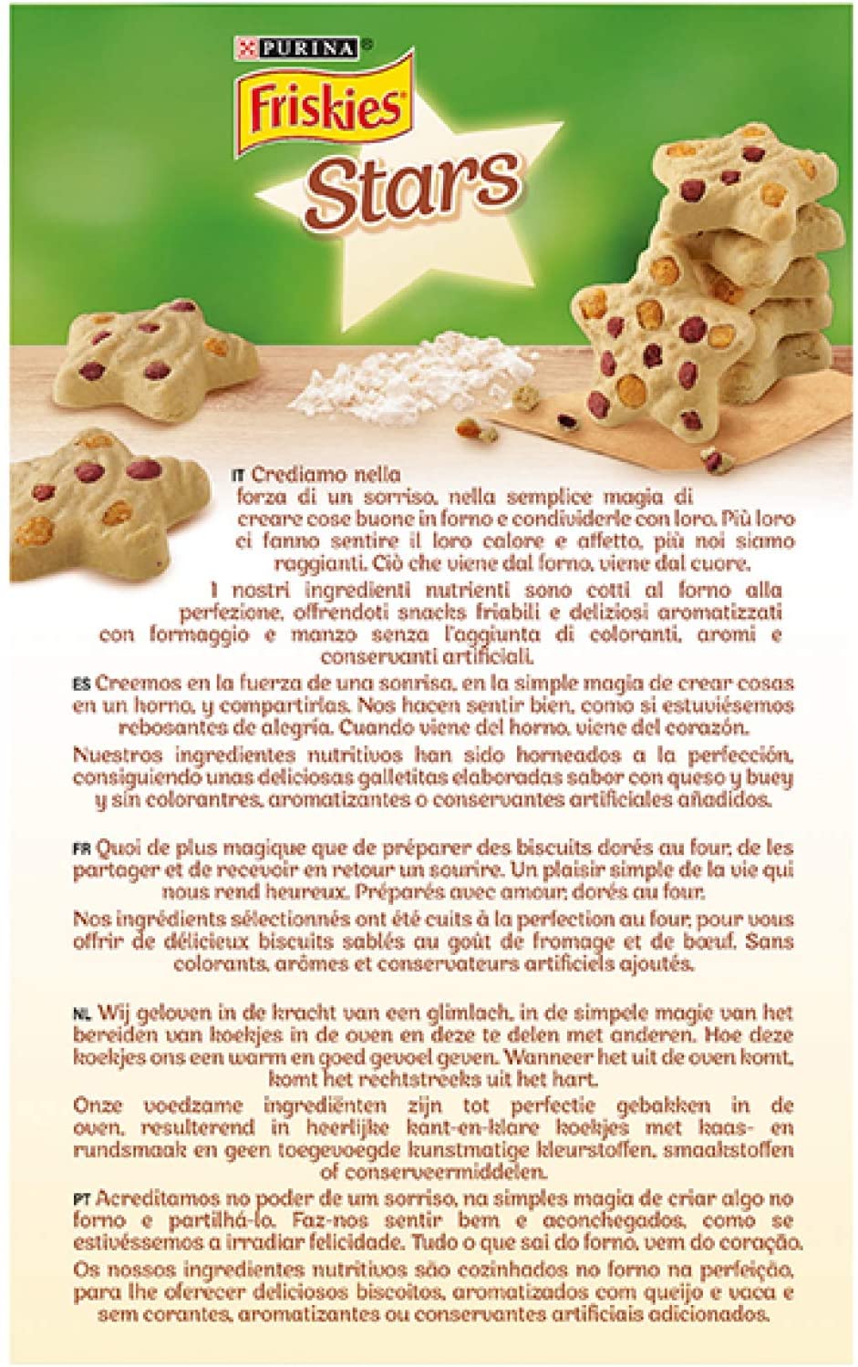  Purina Friskies Stars Galletas de perro con queso y ternera, 320 gr 