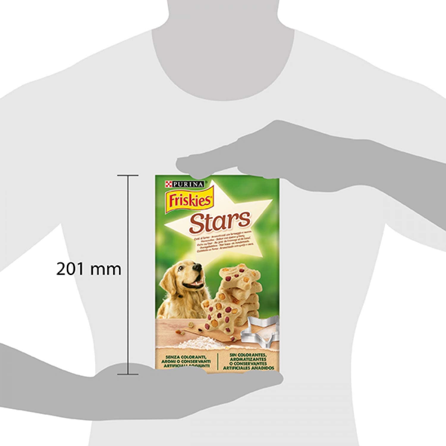  Purina Friskies Stars Galletas de perro con queso y ternera, 320 gr 