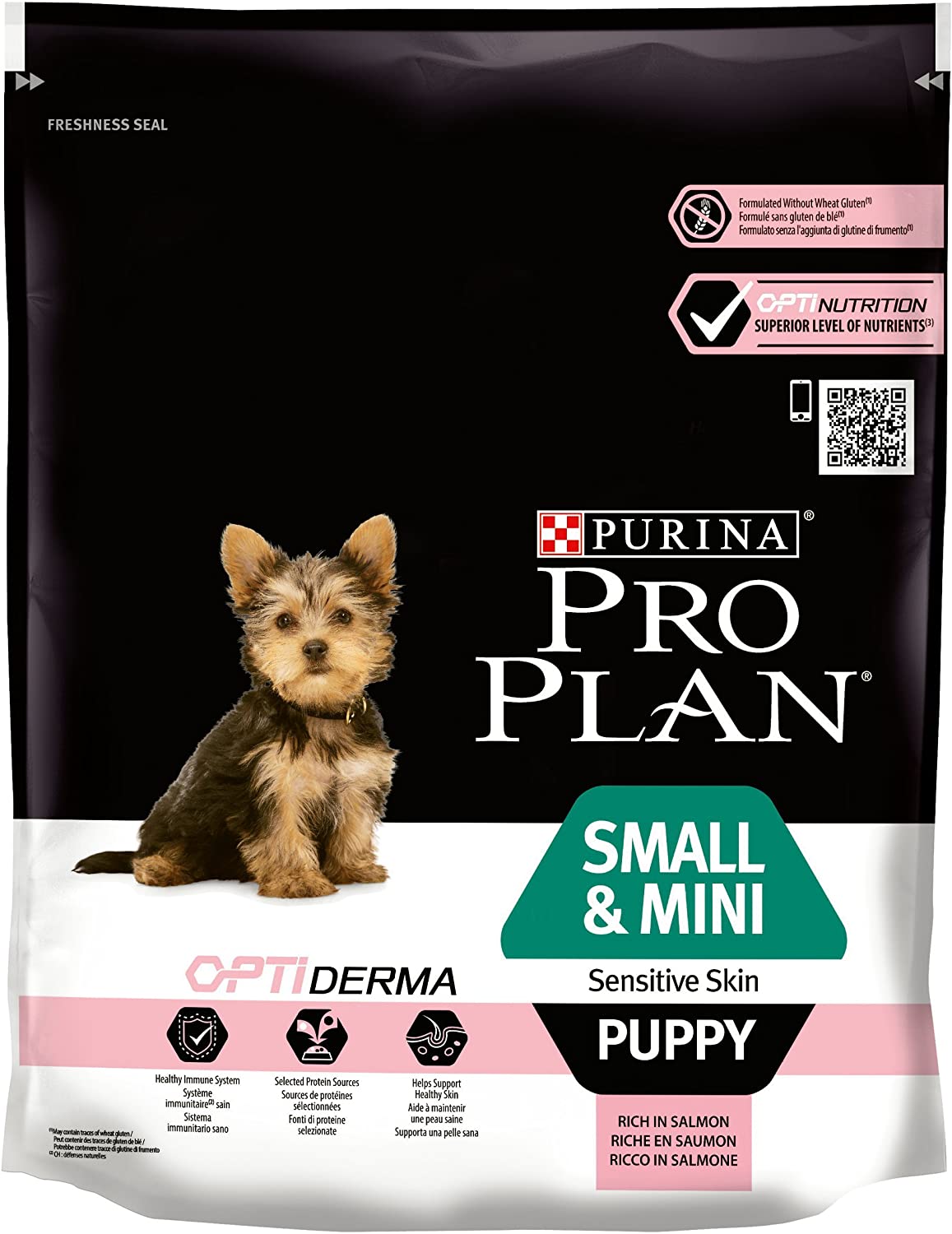  PURINA Pro Plan Comida Seco para Cachorros Pequeños y Mini con Optiderma, Sabor Salmón - 700 g 