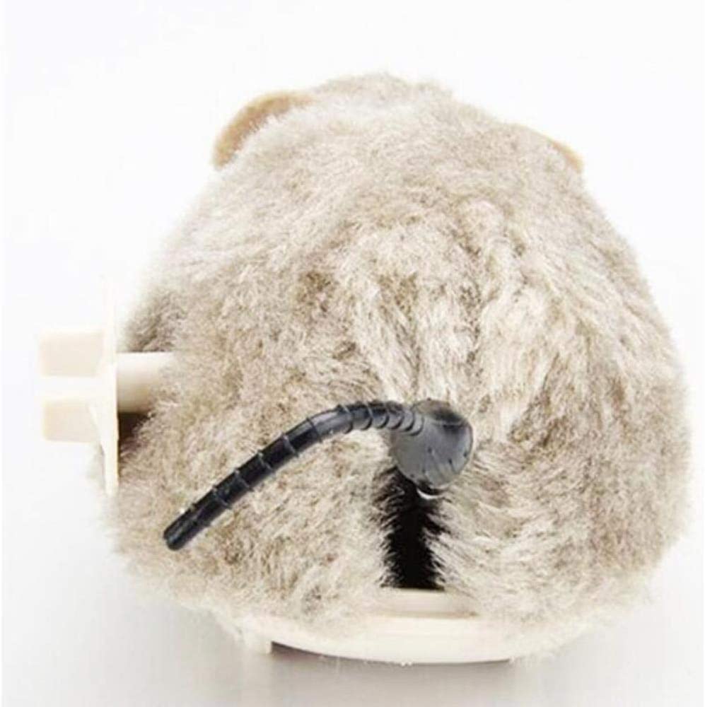  Ratón de peluche Juguete para perros Juguetes para perros Creativo Divertido Mecanismo Spring Power Gato Perro Juguete Juguete Movimiento mecánico Juguete para mascotas Suministros para mascotas 13.5 