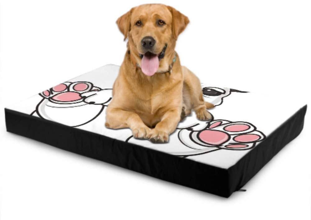  Reopx Camas de sofá para Perros Cachorro Bulldog francés con el Mismo Gesto Cama de Perro Grande y Suave Cama de Perro Impermeable Lavable Impermeable 76 X 51 X8cm con Cremallera Cubierta extraíbl 