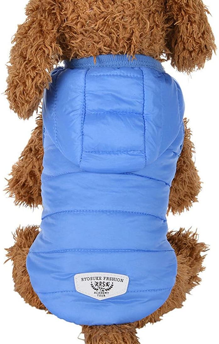  RETUROM Ropa para Mascotas Abrigo Grueso Invierno Acolchado Caliente Chaleco Ropa para Mascotas 