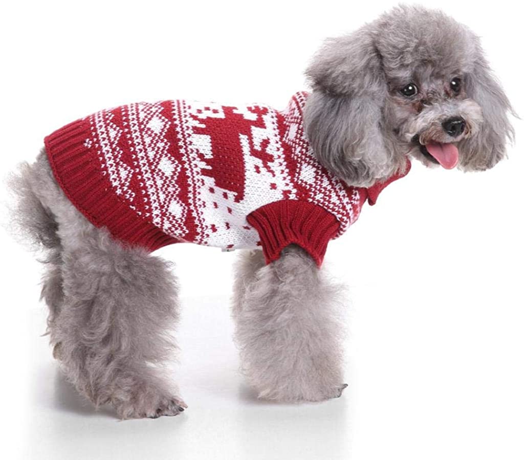  Ropa para Mascotas,Dragon868 Invierno Caliente Mascotas Perro Ropa Alto Cuello suéteres 