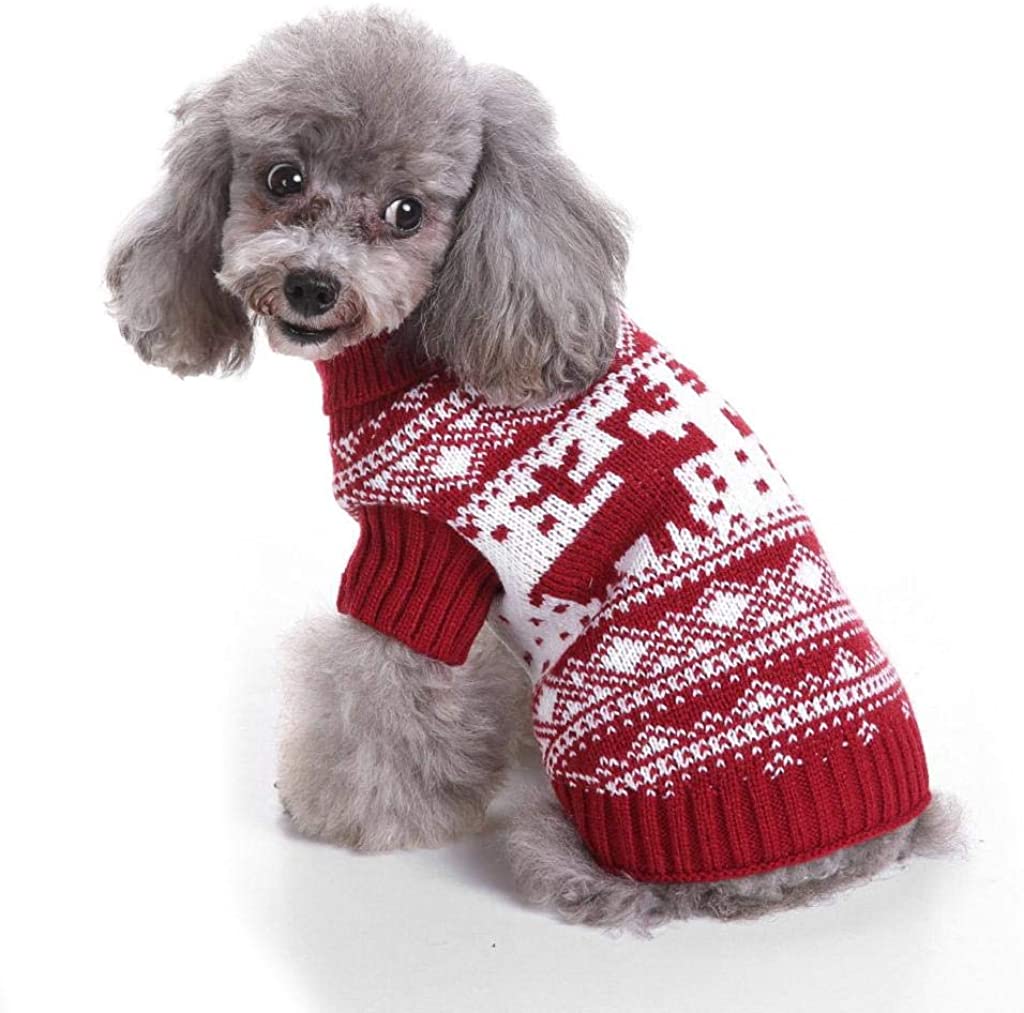  Ropa para Mascotas,Dragon868 Invierno Caliente Mascotas Perro Ropa Alto Cuello suéteres 