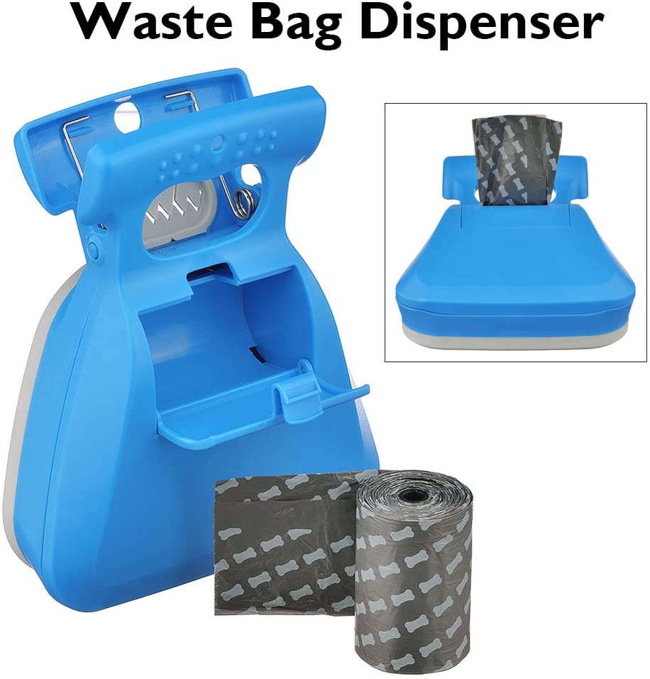  RoyalCare Nuevo Perro Pooper Scooper, Cuchara para Perro portátil con el dispensador de la Bolsa de desecho, Yard Pooper Scooper,Scooper de Mano 