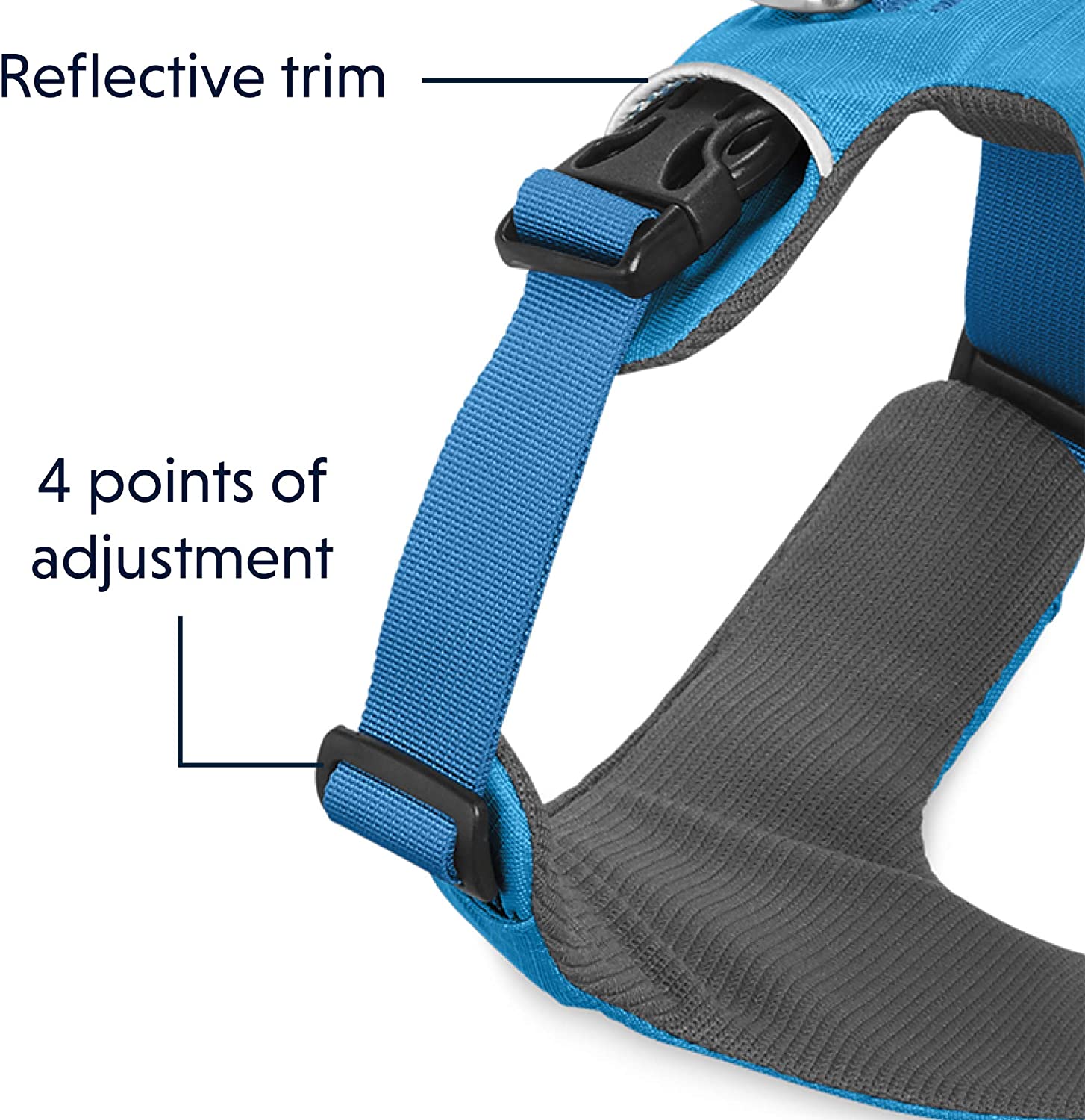  Ruffwear - Front Range Harness, Color Pacific Blue, Talla XXS 