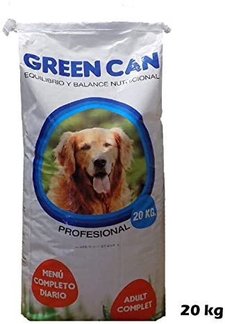  Saco pienso Comida para Perros GREENCAN 20 KG 