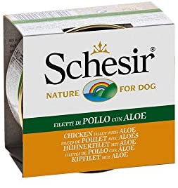  SCHESIR DOG In gelatina con filetti di pollo e aloe 150gr Mangimi umidi per cani 