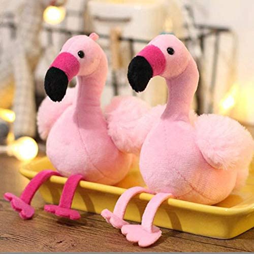  shenlanyu Juguete de Peluche 12cm Pequeño Flamenco Rosa Juguetes De Felpa Rellenos Y Animales De Felpa Juguetes Suaves Llavero Llavero Llavero Chicas Bolsa Pequeño Colgante Decoración 