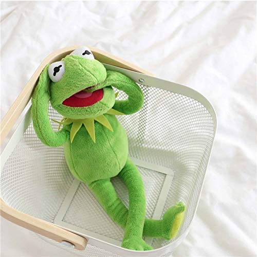  shenlanyu Juguete de Peluche 40 Cm Divertido Kermit Peluche Peluche Sésamo Calle Ranas Muñeca Juguete Suave Kermit Juguete Niños Cumpleaños Regalo Fiesta Broma Juguete 