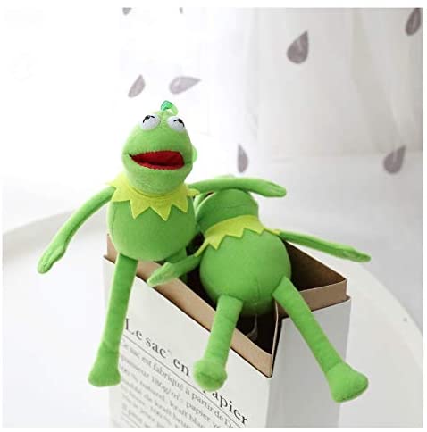  shenlanyu Juguete de Peluche 40 Cm Divertido Kermit Peluche Peluche Sésamo Calle Ranas Muñeca Juguete Suave Kermit Juguete Niños Cumpleaños Regalo Fiesta Broma Juguete 