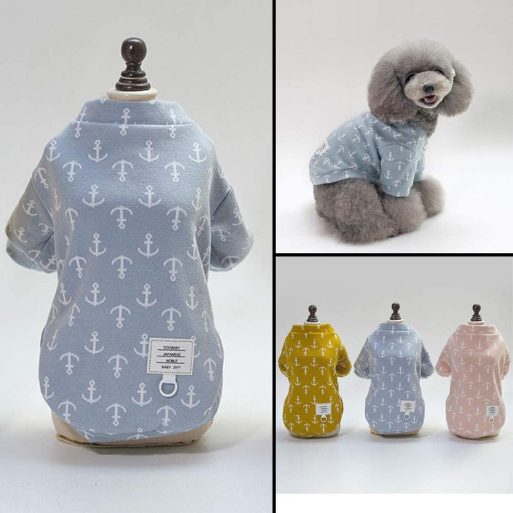  shovv Mascota Ropa para Perros Oso de Peluche Otoño e Invierno Ley cargada Lucha contra Perros pequeños y Gatos Keji Gruesos algodón Tibio, S 