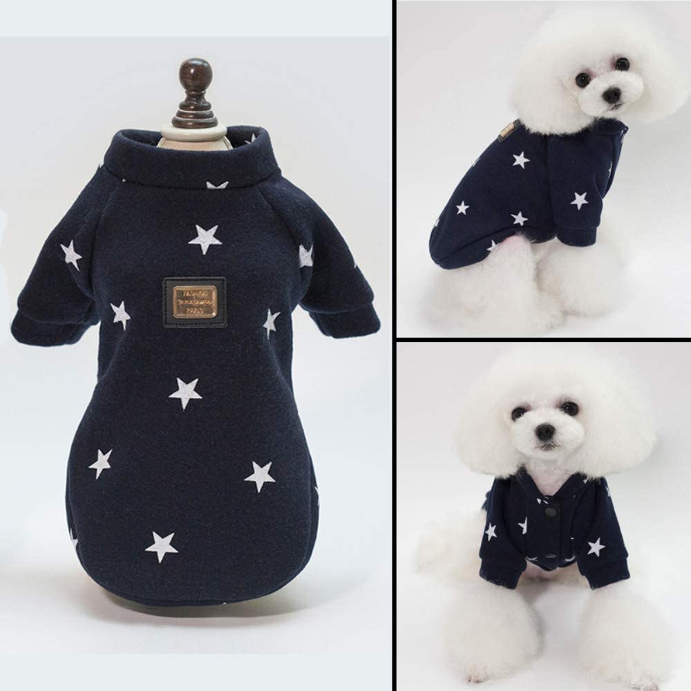  shovv Mascota Ropa para Perros Oso de Peluche Otoño e Invierno Ley cargada Lucha contra Perros pequeños y Gatos Keji Gruesos algodón Tibio, S 