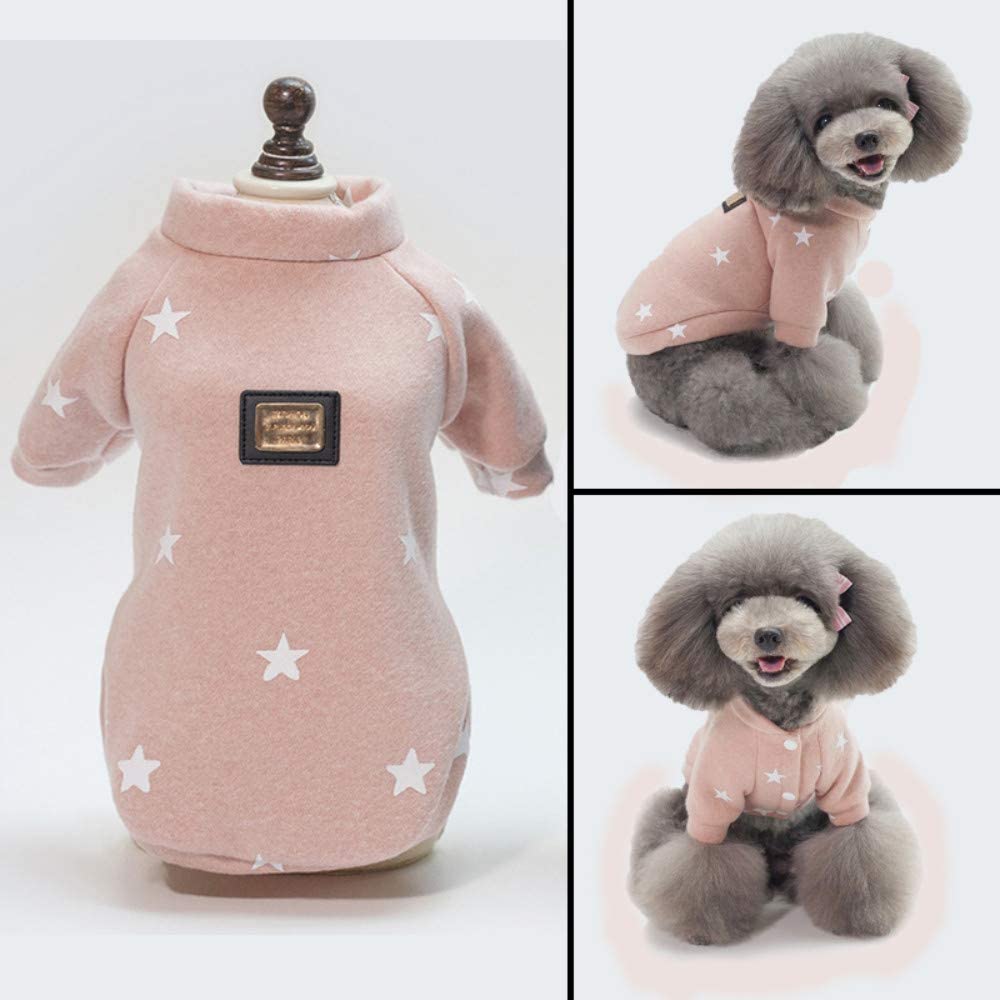  shovv Mascota Ropa para Perros Oso de Peluche Otoño e Invierno Ley cargada Lucha contra Perros pequeños y Gatos Keji Gruesos algodón Tibio, S 