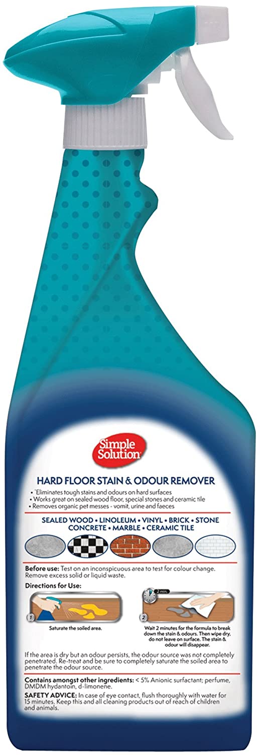  Simple Solution removedor de Manchas y olores para Mascotas, 750 ml 