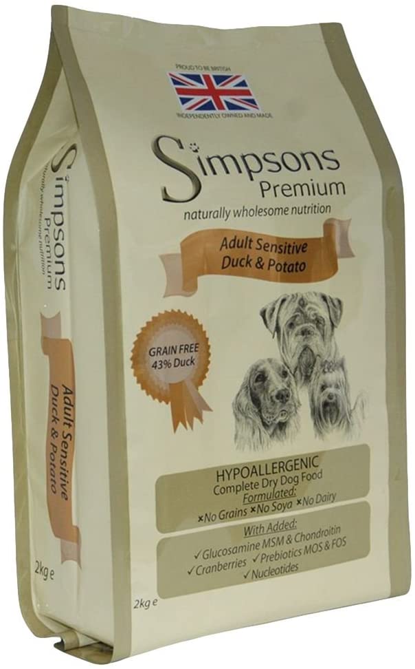  Simpsons Premium - Comida Seca para Perros para Patatas y Patatas para Adultos, 12 kg 