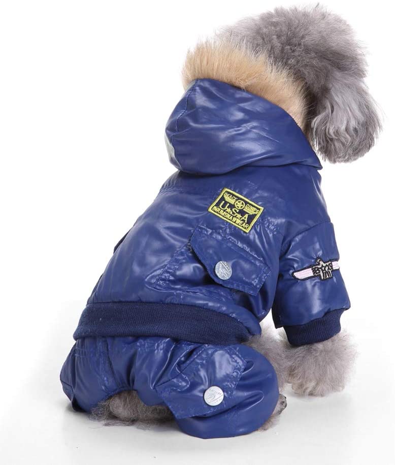  Smoro Abrigo de Invierno Chalecos Chaquetas Traje de Nieve Ropa de Cuatro Patas de la Fuerza aérea para Perros pequeños medianos Grandes 