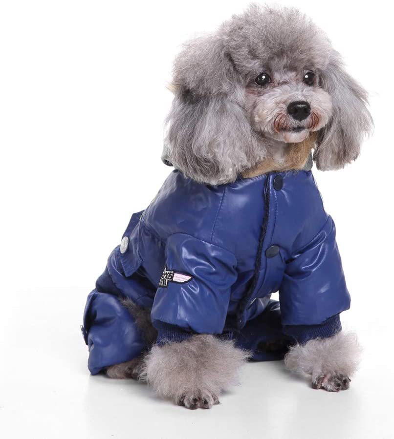  Smoro Abrigo de Invierno Chalecos Chaquetas Traje de Nieve Ropa de Cuatro Patas de la Fuerza aérea para Perros pequeños medianos Grandes 