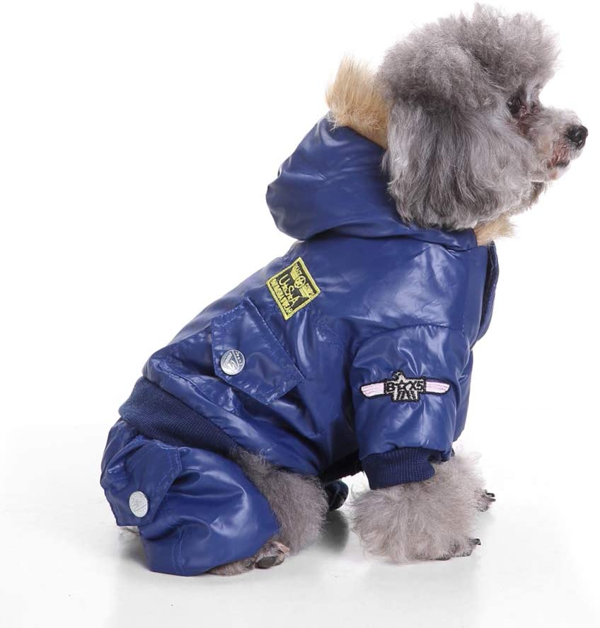  Smoro Abrigo de Invierno Chalecos Chaquetas Traje de Nieve Ropa de Cuatro Patas de la Fuerza aérea para Perros pequeños medianos Grandes 