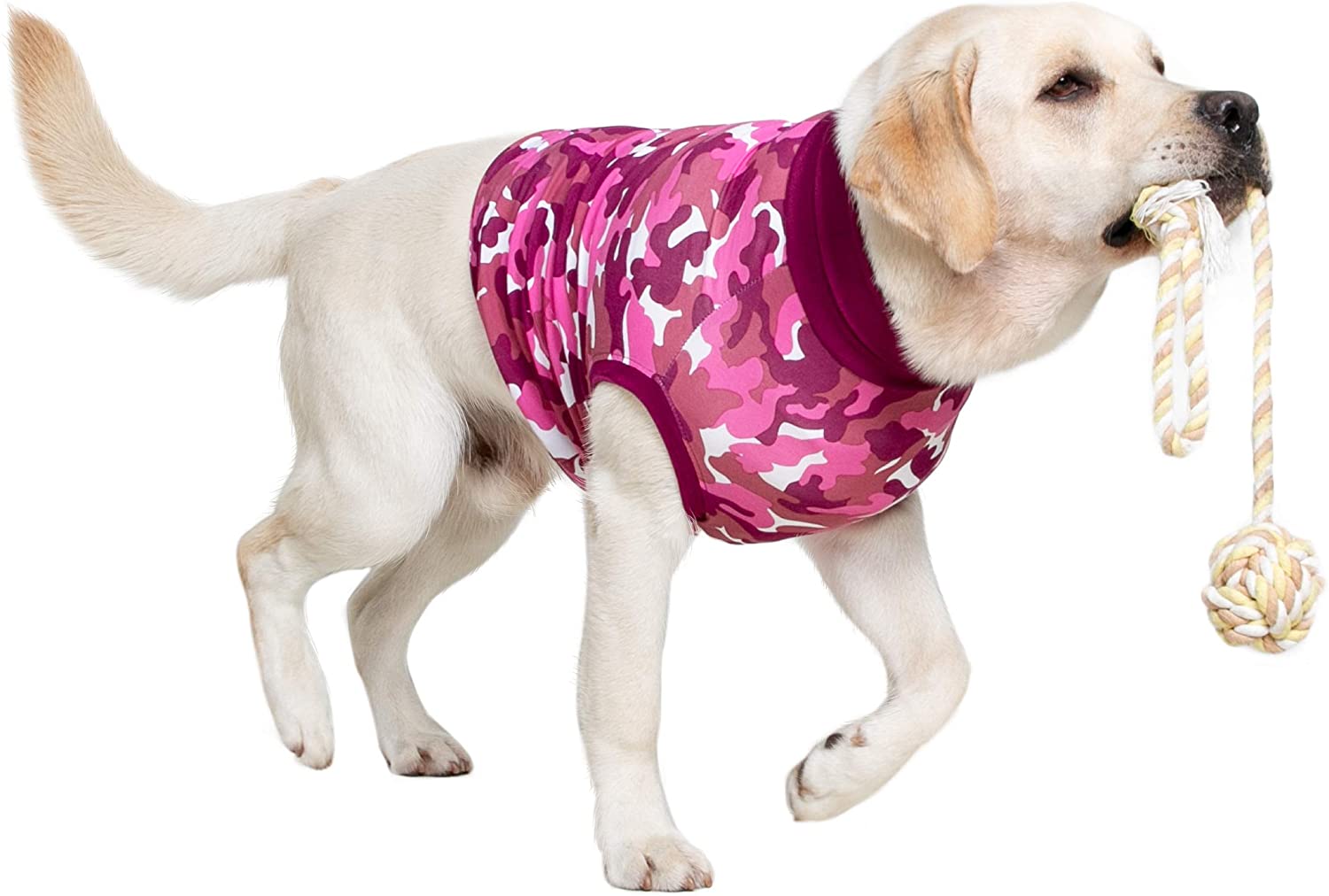  Suitical Recovery Suit Perro, M, Camuflaje Rosa 