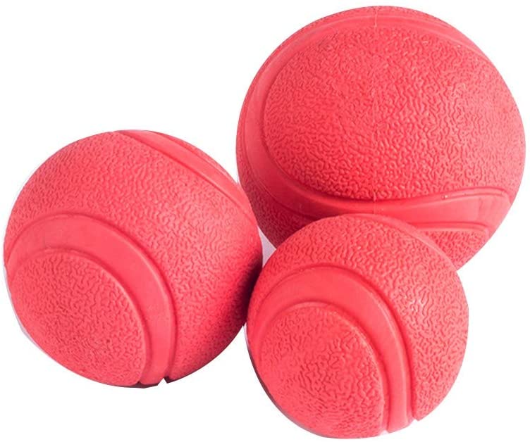  SXX Pelota de Caucho Natural para Perros Pelota de Caucho Natural para,de sólido saltarina Resistente Indestructible Perro Entrenamiento Bola Mascota Juguete 大号 