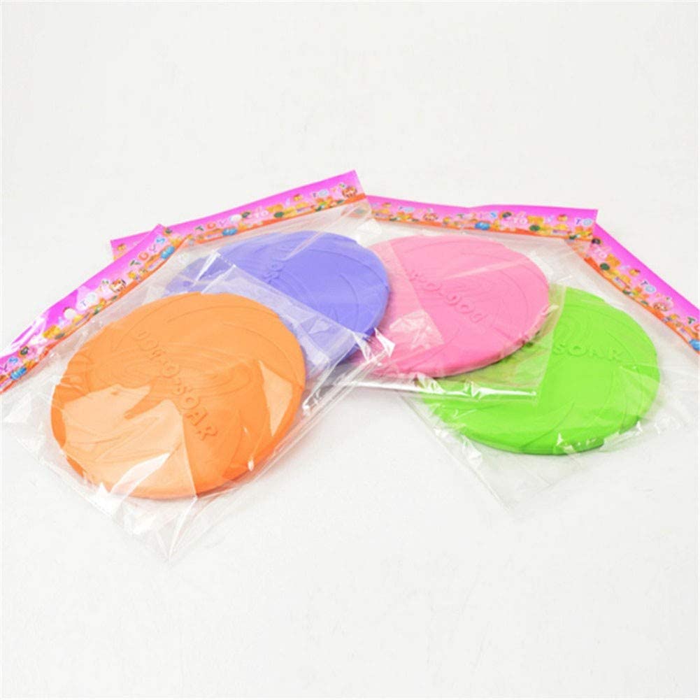  T0.0 3pc Frisbees De Perro, Juguetes para Perros - Colores Vibrantes - Diseño Aerodinámico para lanzamientos sin Esfuerzo - Durable Adiestramiento de Perros 