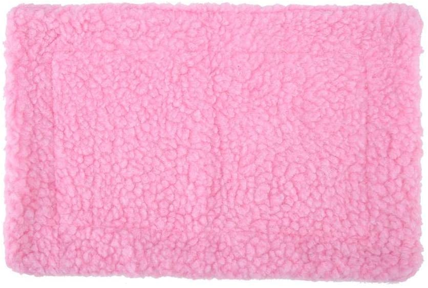  TOPINCN Estera de la Cama del Animal doméstico Rectangular Suave Caliente Cojín de Peluche Casa de Hámster Manta de Nido Erizo Conejillo de Indias Pequeños Animales Mascotas Suministros(Rosa) 