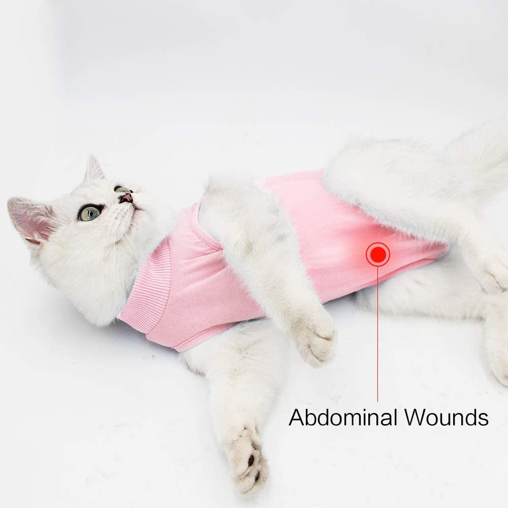  Traje de recuperación Profesional para heridas Abdominales o Enfermedades de la Piel, Alternativo para Gatos y Perros, después de la cirugía, Ropa para el hogar 