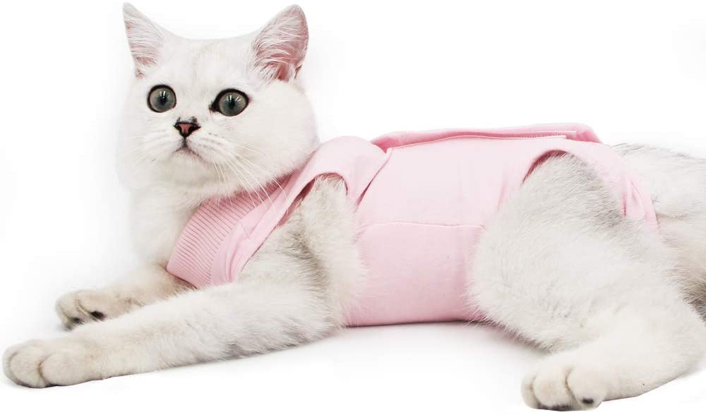  Traje de recuperación Profesional para heridas Abdominales o Enfermedades de la Piel, Alternativo para Gatos y Perros, después de la cirugía, Ropa para el hogar 