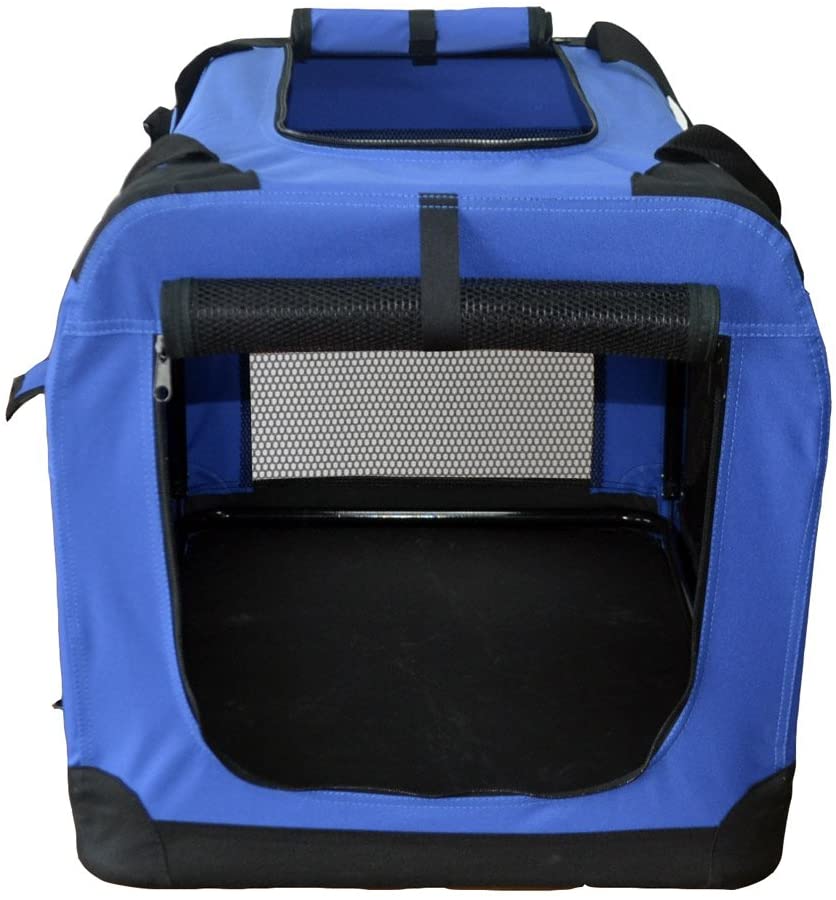  Transportín plegable para perros - Transportín de tela plegable - Caseta de perros portátil - Transporta mascotas para coches - Bolsa de transporte - Corralito para mascotas 401-D01 