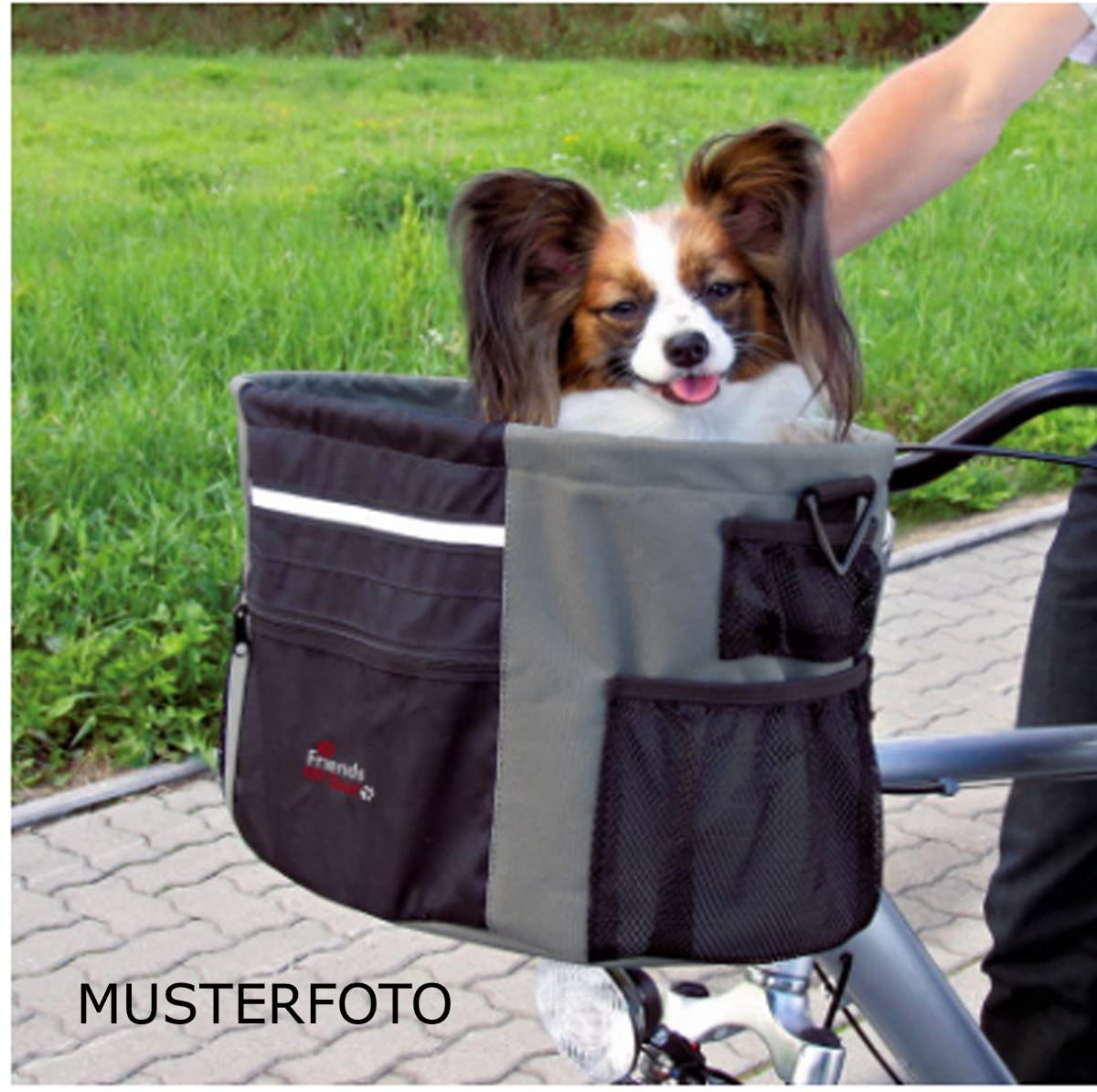  Trixie Friends On Tour 13116 + kauschuh gratis Biker – Caja para perros bicicleta Perros Estable Soporte 