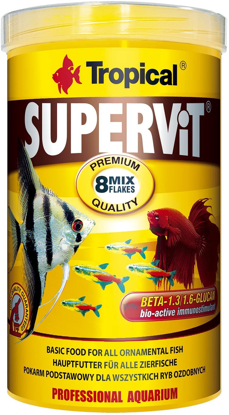  Tropical supervit Premium Principal Copo de Forro, Forro para Todos los Peces Ornamentales, 1er Pack (1 x 1 l) 