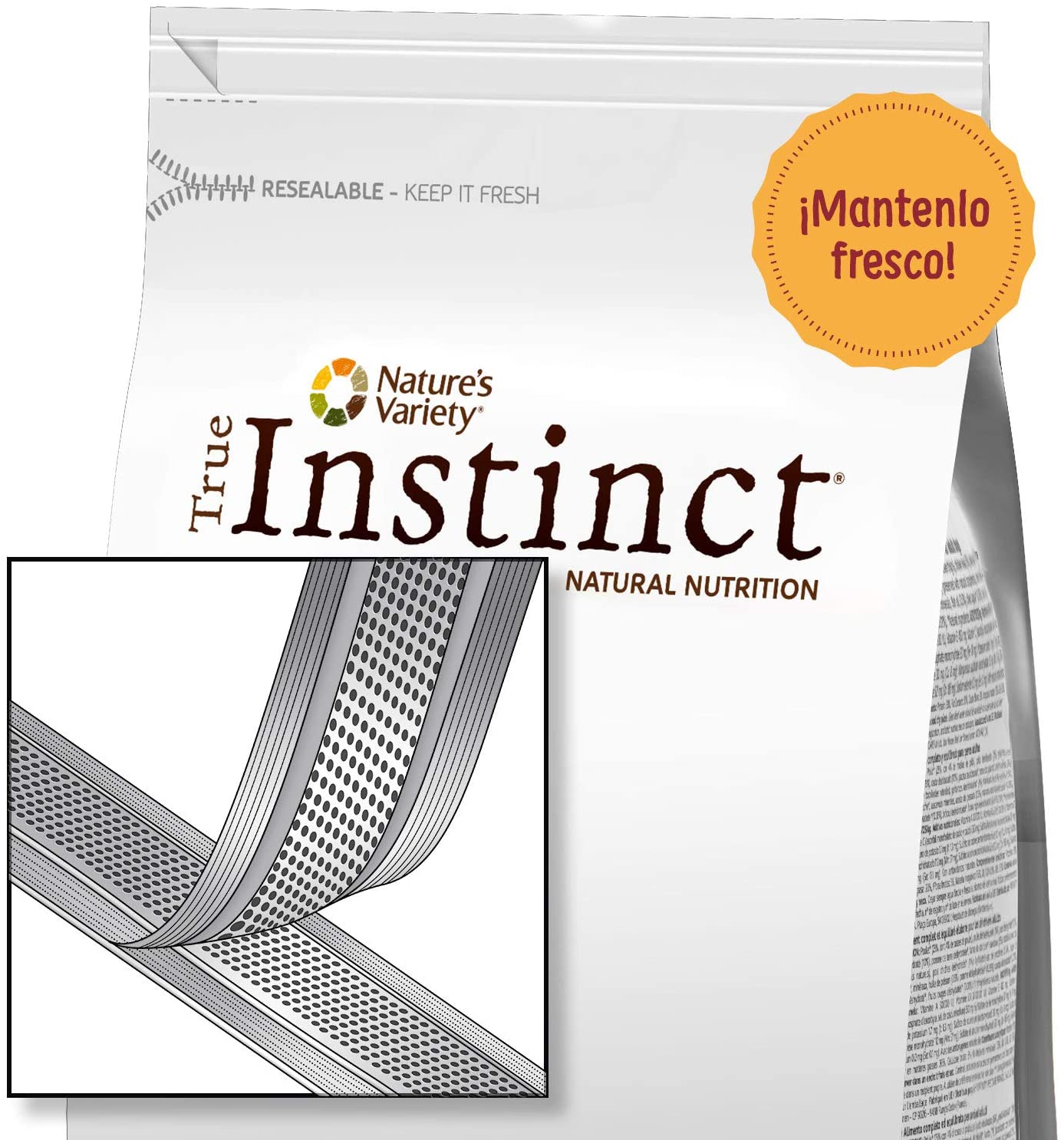  True Instinct High Meat - Pienso para Gatos Adultos con Salmón sin espinas y atún - 7 kg 