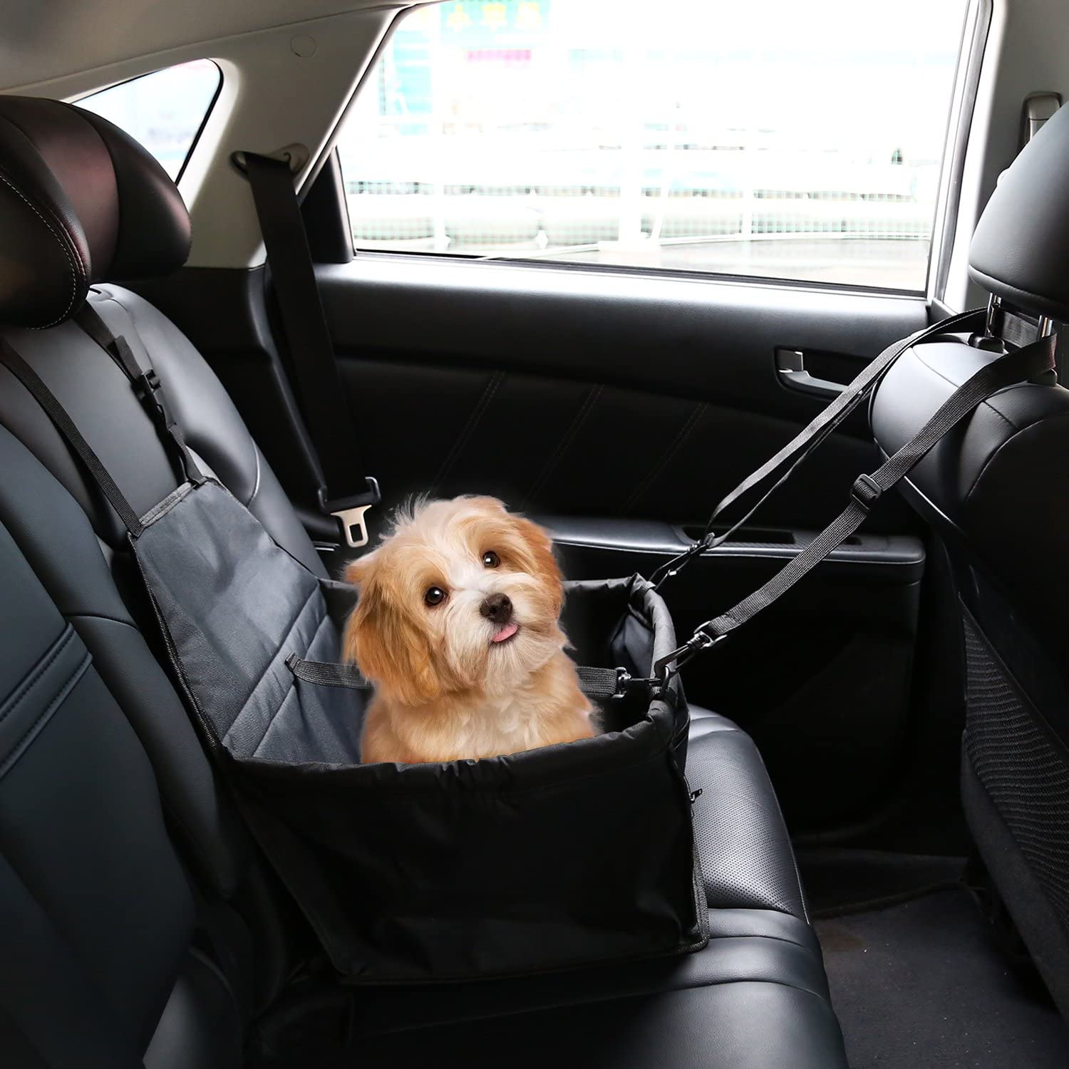  U-Kiss Protector de Coche de Mascotas, Asiento Impermeable y Duradera de Perro Gato Cojín Transpirable para Animal Doméstico Ajuste para Todas Las Coches (40 * 30 * 25 cm) 